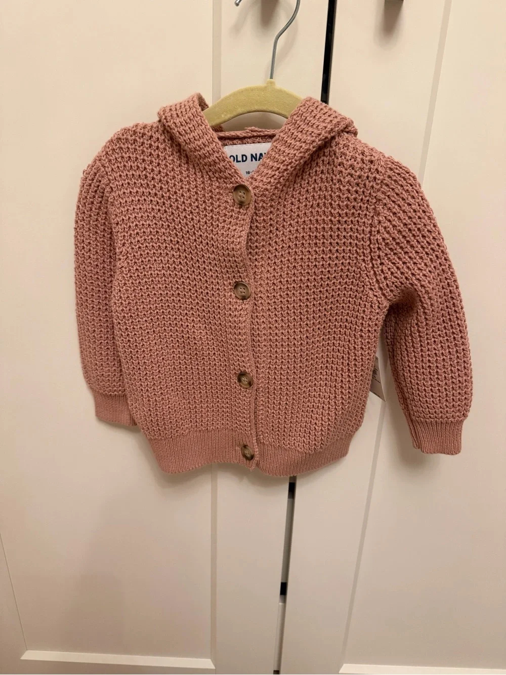 Old Navy Hooded Knit Cardigan - Dusty Pink